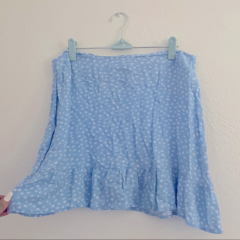 LA HEARTS Light Blue Skirt